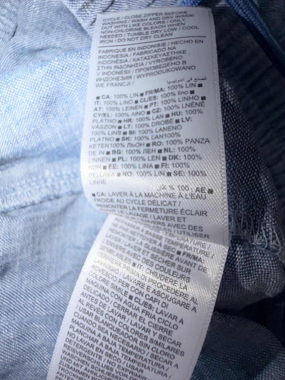 Athleta Retreat Linen Joggers Light Blue Size 6 - Picture 10 of 10